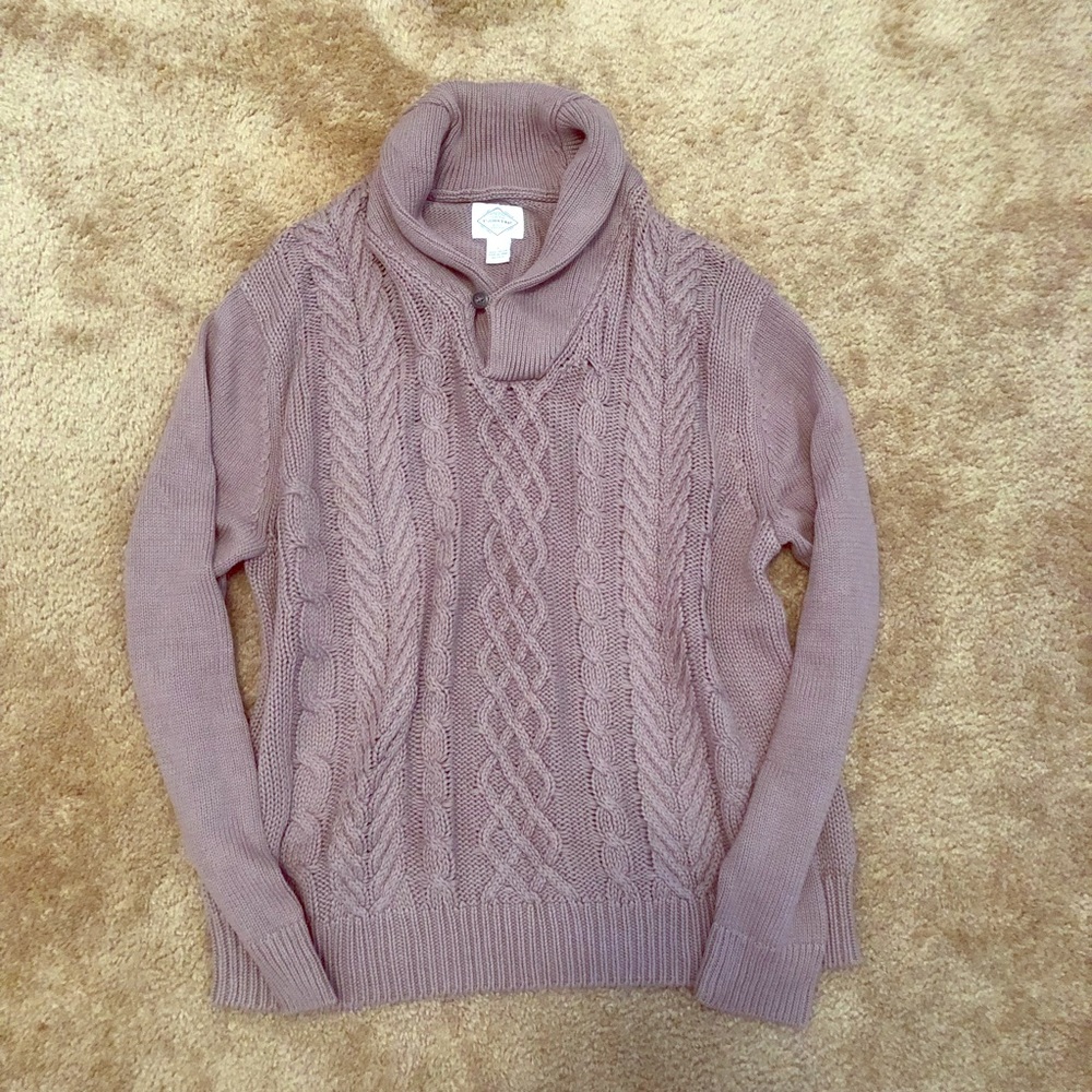 Brown knit sweater